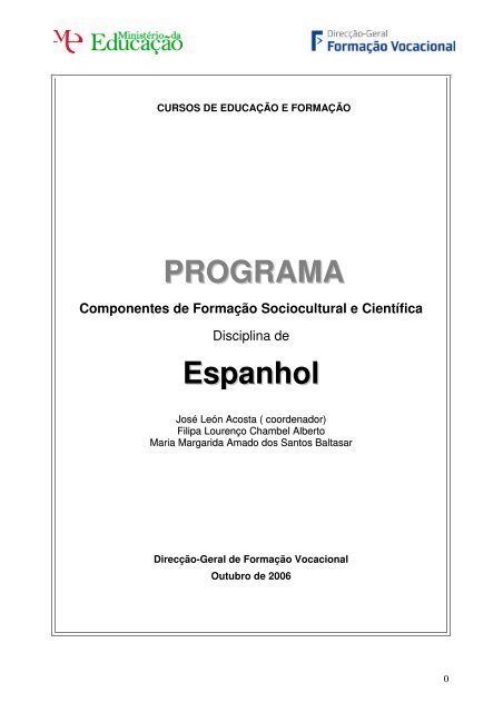 espanhol - Ministério da Educação