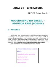 Modernismo no Brasil 2ª Fase (Poesia).