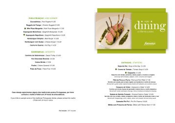 Restaurant menu (PDF file, 472Kb) - Four Seasons Fairways