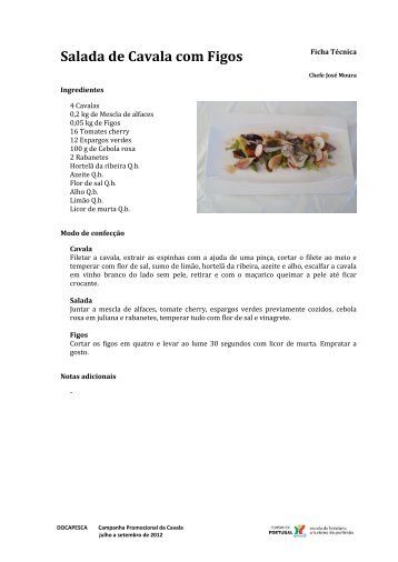 Receitas com Cavala