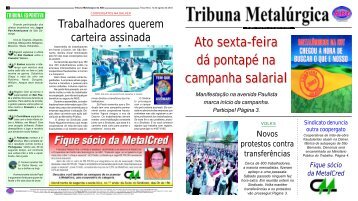 Tribuna 1692 - Sindicato dos Metalúrgicos do ABC