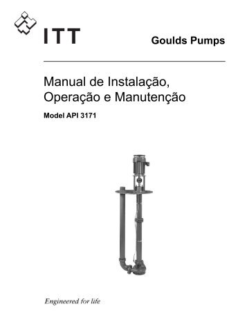 Manual de Instalação, Operação e Manutenção - Goulds Pumps