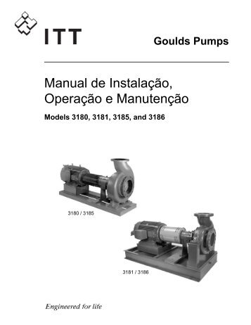 Manual de Instalação, Operação e Manutenção - Goulds Pumps