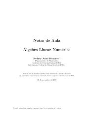 Álgebra Linear Numérica - Arquivo Escolar