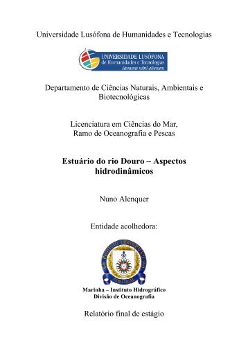 Estuário do rio Douro – Aspectos hidrodinâmicos - Instituto ...