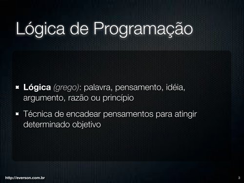 Programação de Computadores - Everson SA