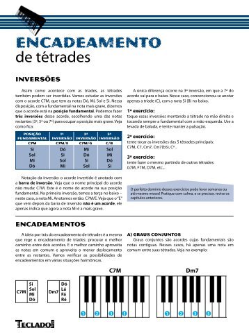 encadeamento de tétrades - Musicando