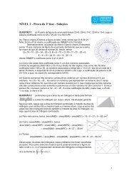 NÍVEL 2 - Prova da 2ª fase - Soluções - Obmep