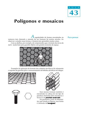 Polígonos e mosaicos - Passei.com.br