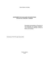 Instrumento de Avaliação de Doces Finos - Mestrado Profissional ...