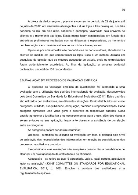 Instrumento de Avaliação de Doces Finos - Mestrado Profissional ...