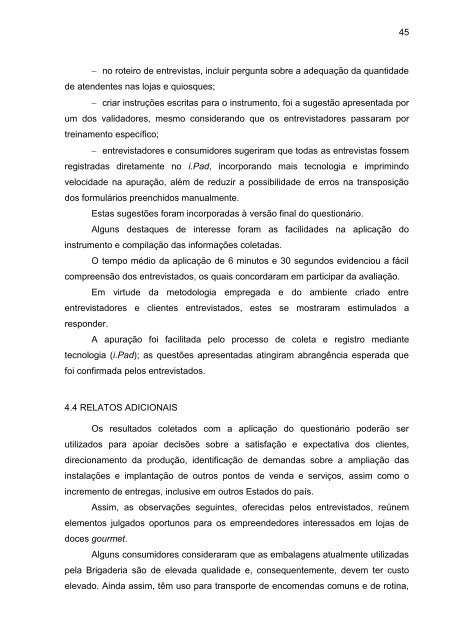 Instrumento de Avaliação de Doces Finos - Mestrado Profissional ...