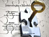 Intervenção e Modelo Sistémico - Universidade de Coimbra