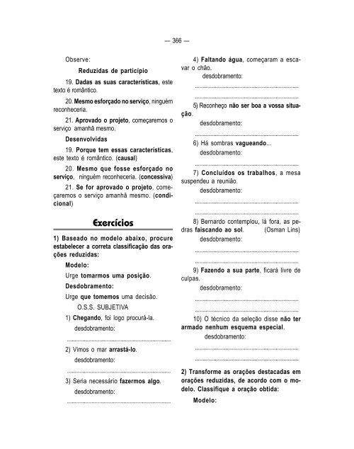 Análise Sintática – Orações Subordinadas 25