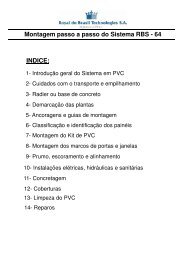 Montagem passo a passo do Sistema RBS - 64 INDICE: