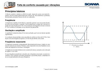 Falta de conforto causada por vibrações Princípios básicos - Scania