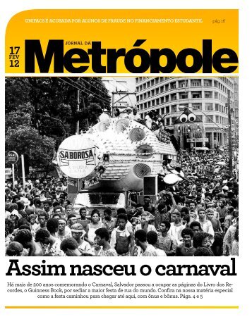 Assim nasceu o carnaval - Jornal da Metrópole