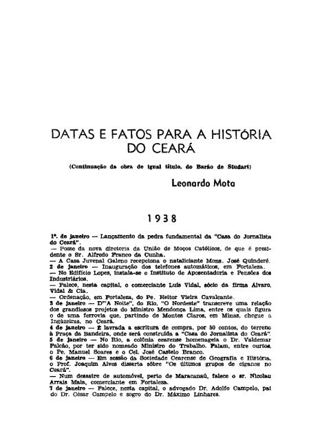 História do ceará - 9º ano - eeif. silvestre de mesquita worksheet