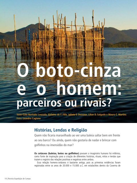 O homem e o boto-cinza - Ipec