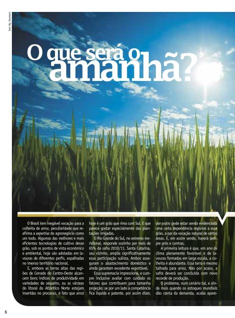 Anuário Brasileiro do Arroz 2011 - Unemat