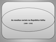 As revoltas sociais na República Velha