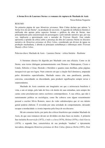 Machado de Assis Transcendendo os Limites dos Movimentos ...