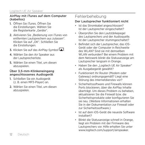 Guide de démarrage (PDF) - Logitech