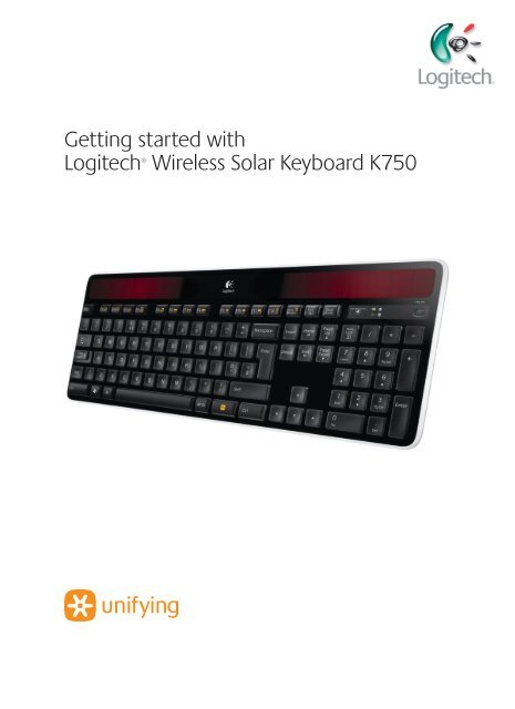 Getting started with Logitech® Wireless Solar Keyboard K750