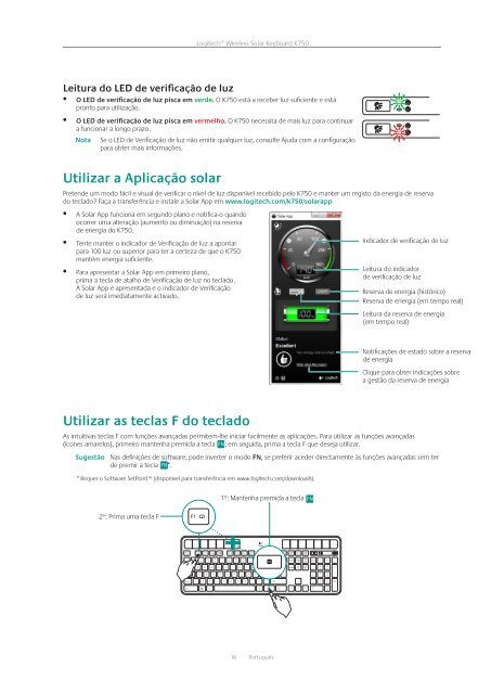 Getting started with Logitech® Wireless Solar Keyboard K750