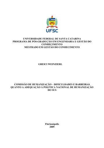Greici Weinzierl - Banco de Teses e Dissertações do EGC - UFSC