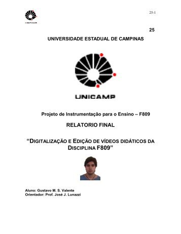 veja o relatório - Unicamp