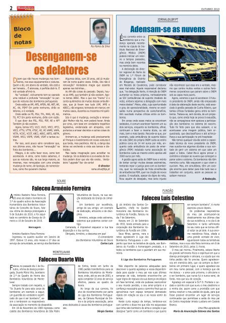 Outubro - Jornal Bombeiros de Portugal