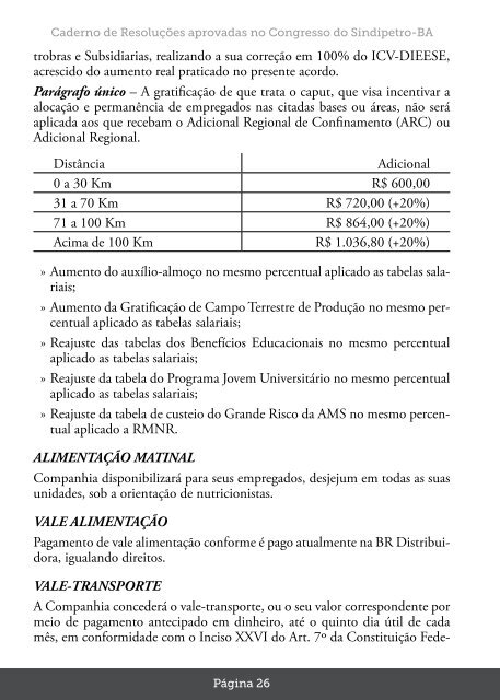 nosso desafio é o futuro Caderno de Resoluções ... - Sindipetro Bahia