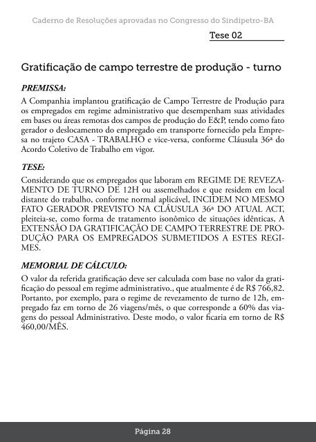 nosso desafio é o futuro Caderno de Resoluções ... - Sindipetro Bahia