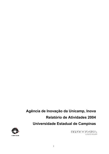 Relatório 2004 - Inova Unicamp