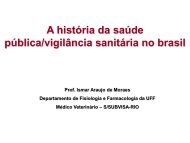 A história da saúde pública/vigilância sanitária no brasil - UFF