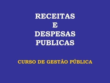 Receitas e Despesas Públicas