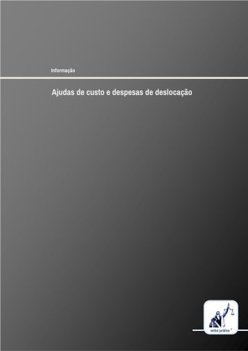 Ajudas de custo e despesas de deslocação - Verbo Jurídico