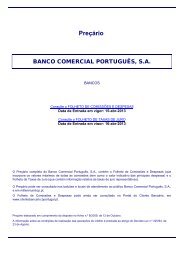 Preçário - ActivoBank