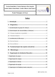 Projeto Pedagógico - Centro Solidariedade e Cultura de Peniche