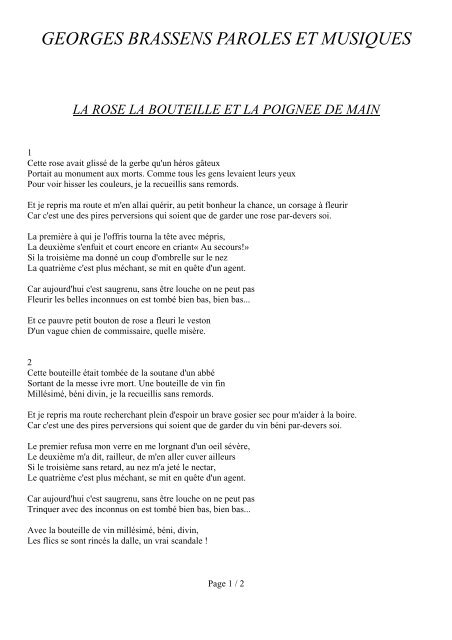 Ritournelle » - Violence et poésie, ou la rose dans la bouteille de whisky  