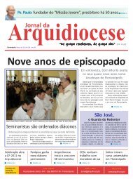 Jornal 165 - Mar.o 2011.P65 - Arquidiocese de Florianópolis