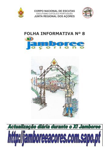 Folha Informativa 8 - Jamboree Açoriano