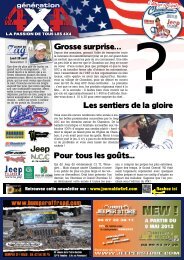 Grosse surprise… Les sentiers de la gloire Pour ... - Journal du 4x4