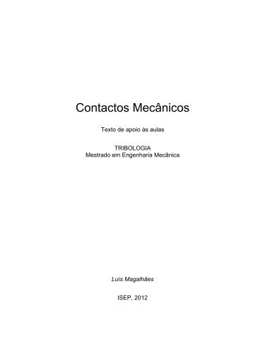 Contactos Mecânicos - Dem Isep
