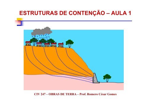 MURO DE PEDRAS ARGAMASSADAS - Obras de Terra e Enrocamento