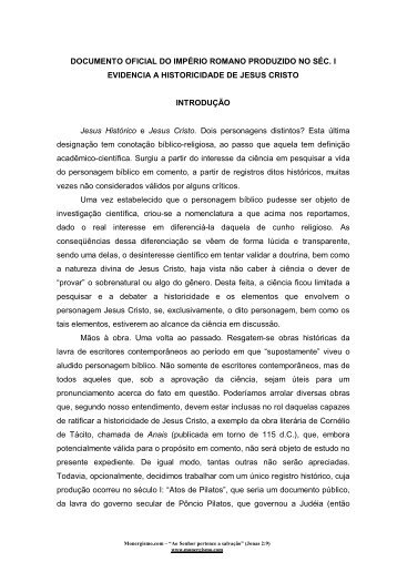 Documento oficial do Império Romano, produzido no ... - Monergismo