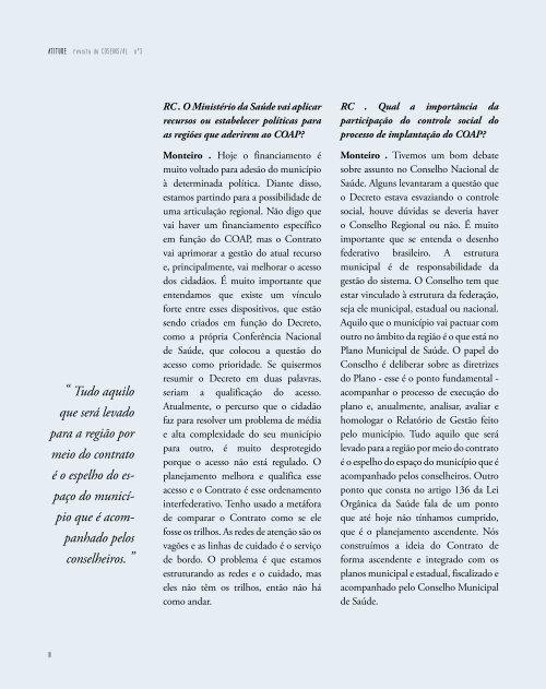 Revista do COSEMS/AL | ano III | jan.2013 | venda proibida