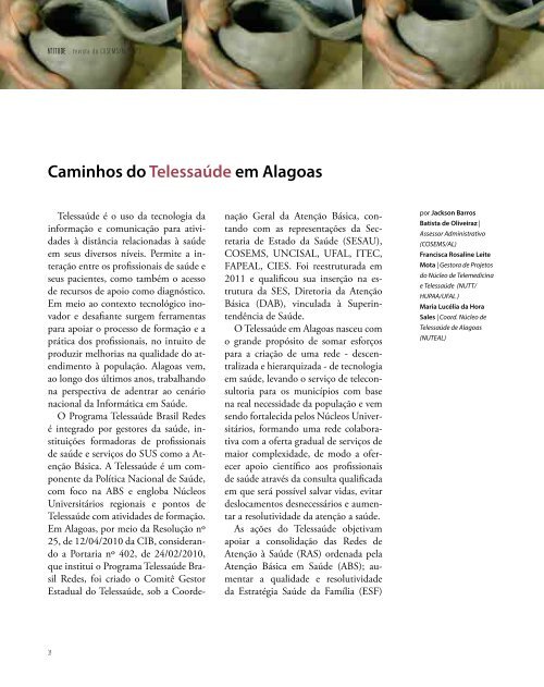 Revista do COSEMS/AL | ano III | jan.2013 | venda proibida