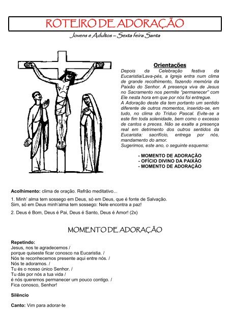 Adoração Eucarística para o Mês de Abril, PDF, Oração